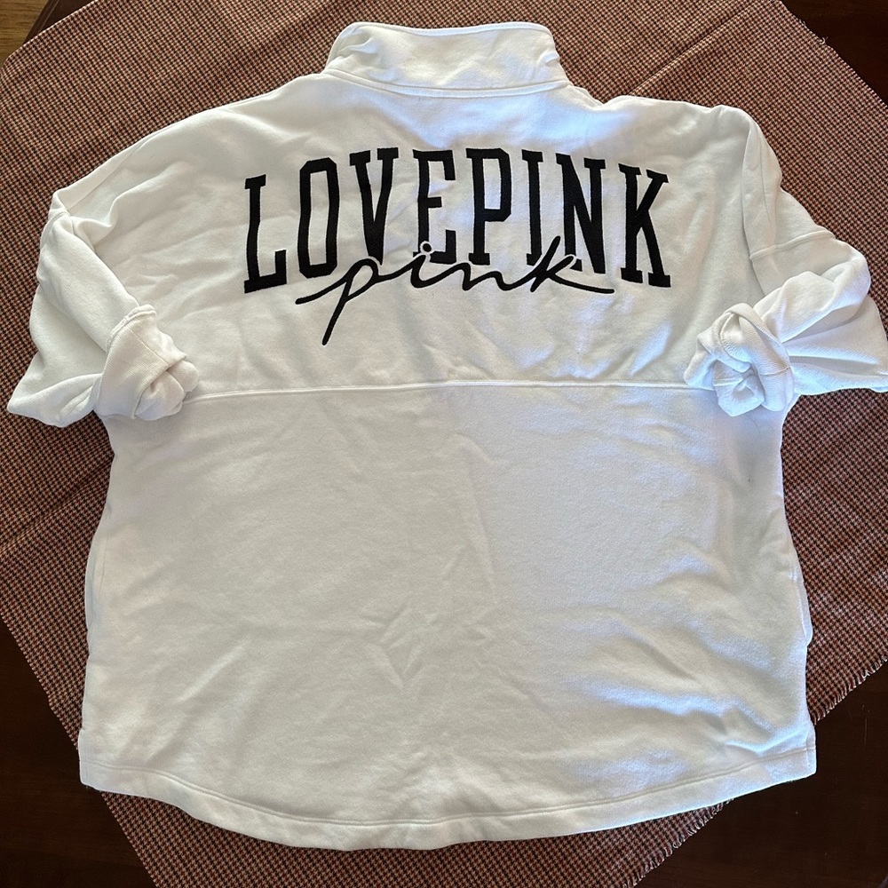 Pink Varsity Crew 1/4 Zip